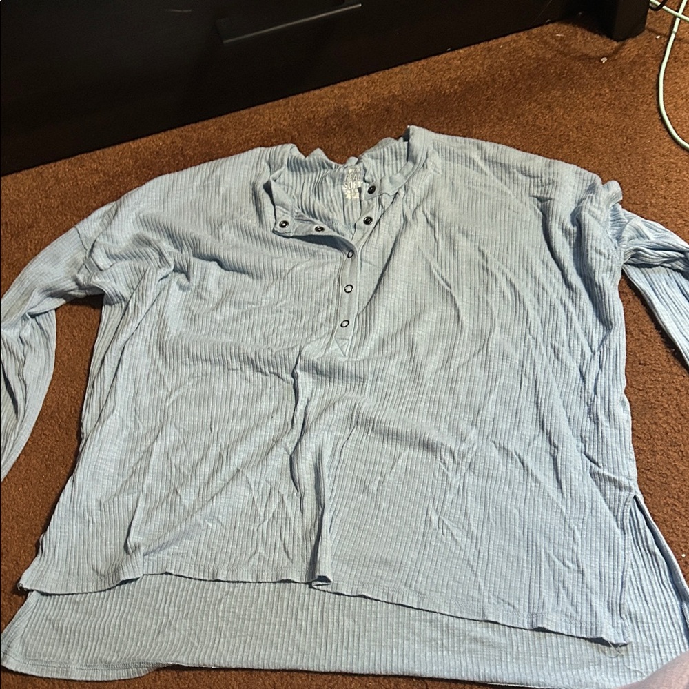 Aerie Light Blue Button Down Shirt